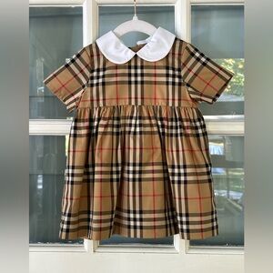 Burberry Geraldine dress with signature check pattern. Size 12m. Like New!
